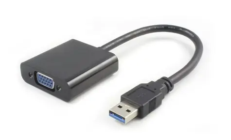 MicroConnect Adaptér USB3.0 A (M) - VGA (F) černá 
