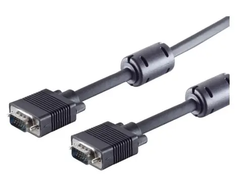 MicroConnect Kabel Full HD VGA (M) - VGA (M) 10m černá / feritová jádra