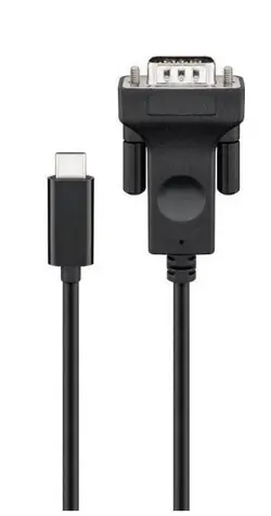 MicroConnect kabel USB C (M) - VGA (M) 1.8m černá / 1920x1080 @ 60Hz
