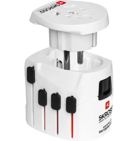 MicroConnect Univerzální SKROSS World Pro+ adaptér bílá