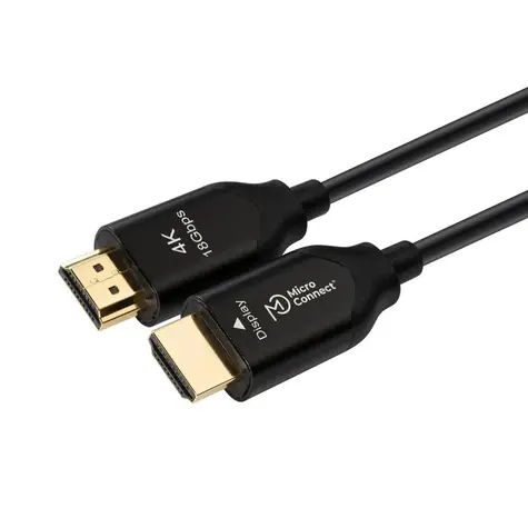 MicroConnect Premium Optic Fiber HDMI 2.0 M-M 15m černá