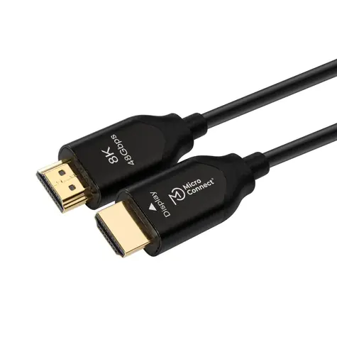 MicroConnect Premium Optic Fiber HDMI 2.1 M-M 15m černá