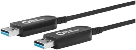 MicroConnect Premium Optic Fiber kabel USB3.0 A (M) - USB3.0 A (M) 15m černá / 5000Mbit/s