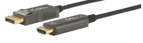 MicroConnect Premium Optic Fiber Kabel DisplayPort 1.4 (M) - HDMI 2.0 (M) 30m černá