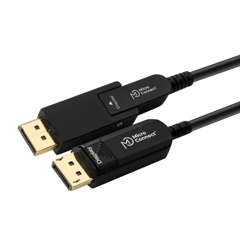 MicroConnect Premium Optic Fiber Kabel Mini DisplayPort 1.4 (M) - DisplayPort (M) 50m černá / redukce z MiniDP na DP