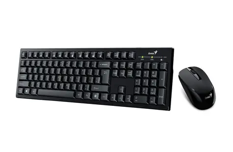 GENIUS KM-8101 černá / Bezdrátový set klávesnice a myši / USB / 2.4 GHz mini reciever / CZ+SK layout 