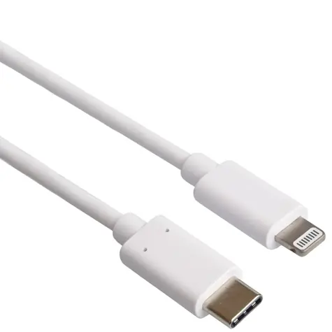 PremiumCord Lightning - USB-C nabíjecí a datový kabel MFi pro iPhone & iPad bílá / 1 m