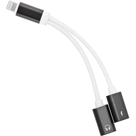 PremiumCord Adaptér Lightning na 3.5mm jack audio + Lightning charging