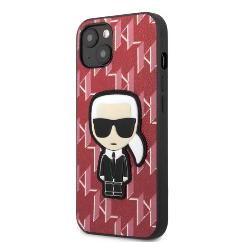 Karl Lagerfeld Monogram Ikonik Kryt pro Apple iPhone 13 mini červená