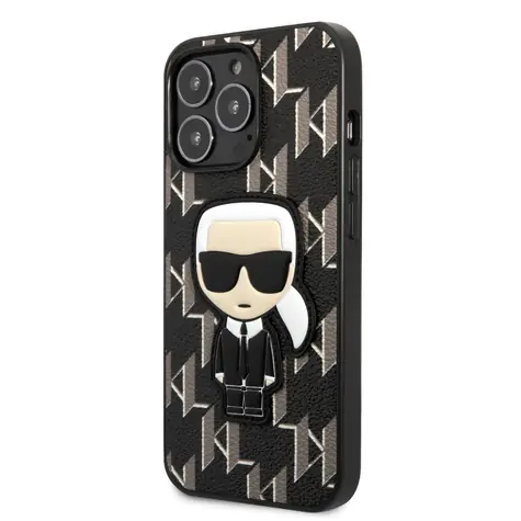 Karl Lagerfeld Monogram Ikonik Kryt pro Apple iPhone 13 Pro černá