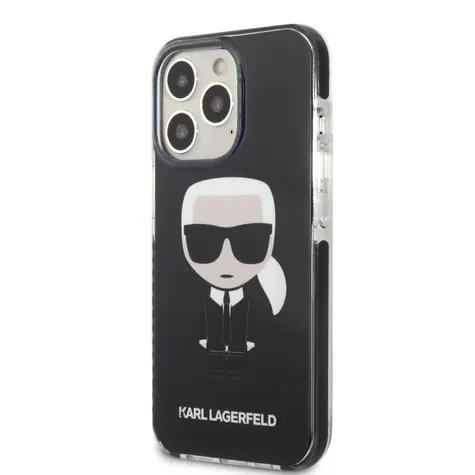 Karl Lagerfeld TPE Full Body Ikonik Kryt pro Apple iPhone 13 Pro černá
