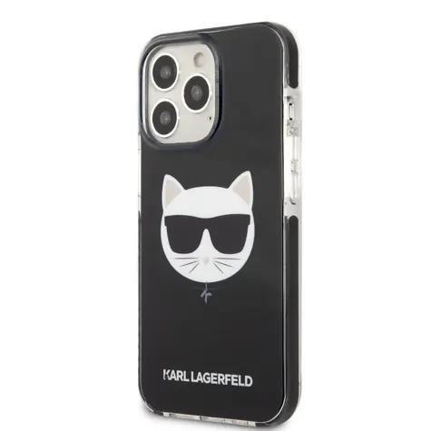 Karl Lagerfeld TPE Choupette Head Kryt pro Apple iPhone 13 Pro černá
