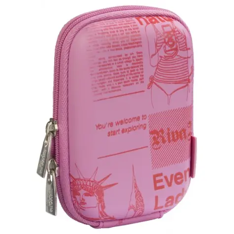 Riva Case 7023 Newspaper růžová / pouzdro na fotoaparát 