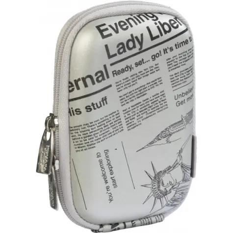 Riva Case 7103 Newspaper stříbrná / pouzdro na fotoaparát 