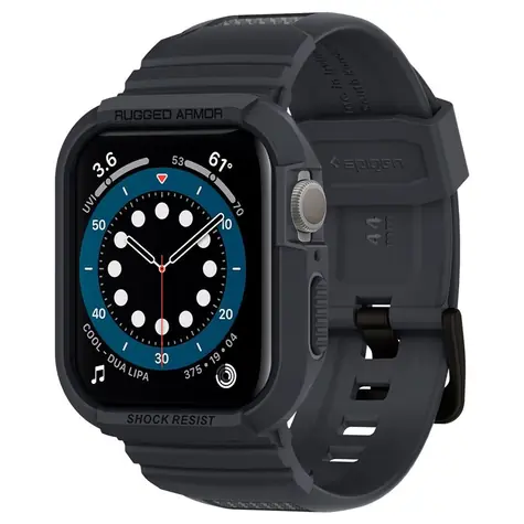 Spigen Rugged Armor Pro kryt pro Apple Watch Series 45mm & 44mm šedá