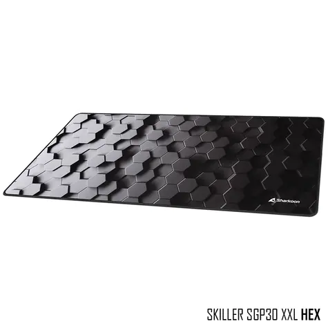 Sharkoon SKILLER SGP30 HEX černá / podložka pod myš / XXL velká / nekluzká 