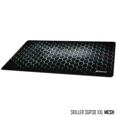 Sharkoon SKILLER SGP30 MESH černá / podložka pod myš / XXL velká / nekluzká 