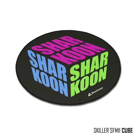 Sharkoon SFM11 Cube černá / podložka pod židli / kulatá / nekluzká