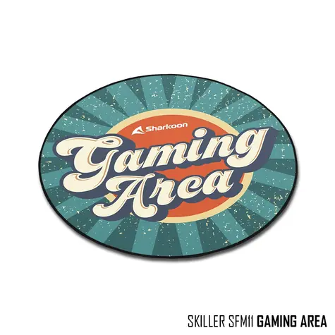 Sharkoon SFM11 Gaming Area modrá / podložka pod židli / kulatá / nekluzká