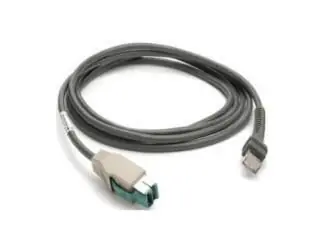 ZEBRA propojovací stíněný napájený kabel USB rev. B / 2.1m / přímý