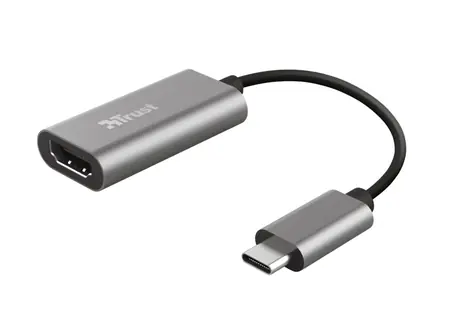 TRUST DALYX stříbrná / adapter / USB-C na HDMI / kabel 20 cm 
