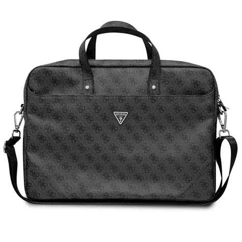 GUESS 4G PU Triangle Logo Computer Bag 15 & 16