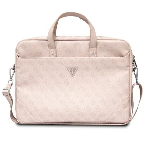 GUESS 4G PU Triangle Logo Computer Bag 15 & 16