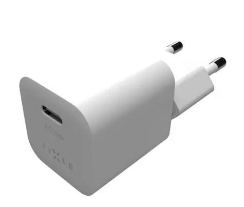FIXED Mini 25W síťová nabíječka s USB-C výstupem a podporou PD bílá
