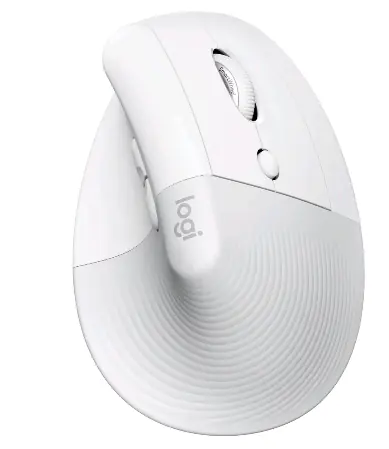 Logitech Lift for Mac bílá / Ergonomická myš / bezdrátová 2.4GHz / pouze pro praváky
