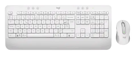 Logitech MK650 bílá / bezdrátová klávesnice s myší / CZ & SK layout / Bluetooth