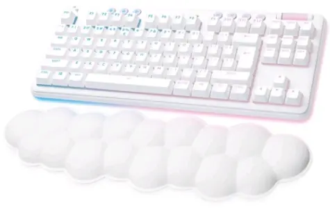 Logitech G715 bílá / herní klávesnice / US layout / USB-C / RGB Lightsync / GL Linear / doprodej