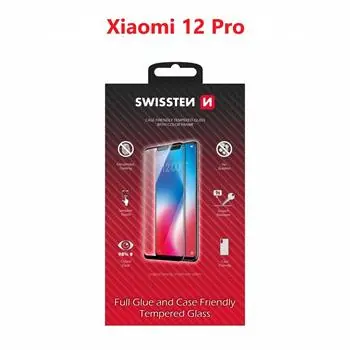 SWISSTEN FULL GLUE COLOR FRAME CASE FRIENDLY sklo pro XIAOMI 12 PRO černá