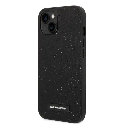 Karl Lagerfeld Glitter Plague Zadní Kryt pro Apple iPhone 14 Plus černá