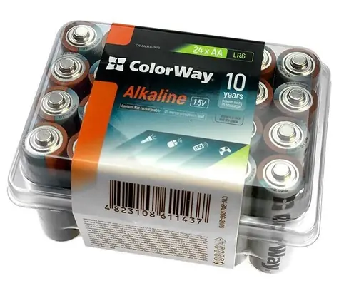 Colorway alkalická baterie AA 24ks / 1.5V / Plastový box