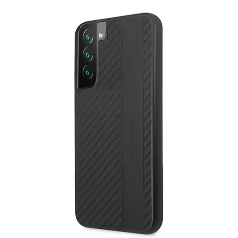 AMG PU Carbon Effect Zadní Kryt pro Samsung Galaxy S22+ černá