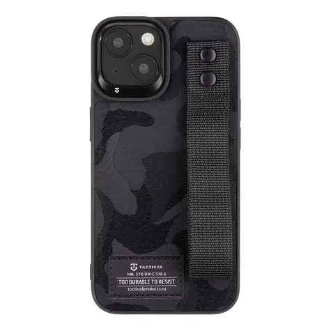 Tactical Camo Troop Drag Strap Kryt pro Apple iPhone 14 černá / doprodej