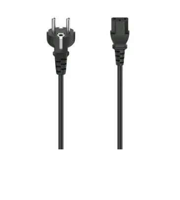 Hama 200738 síťový napájecí kabel pro PC černá / 2.5m / 3pólový konektor / 10A