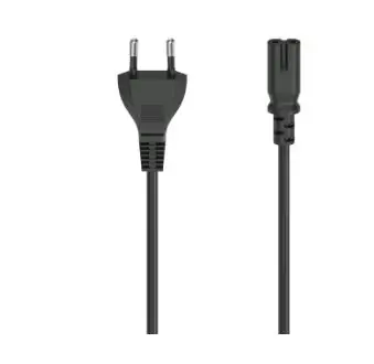 Hama 200732 kabel síťový napájecí euro vidlice černá / 1.5m