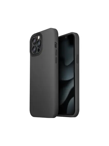 Uniq Hybrid Lino Hue Magsafe zadní kryt pro Apple iPhone 13 Pro Max - CHARCOAL (šedá)