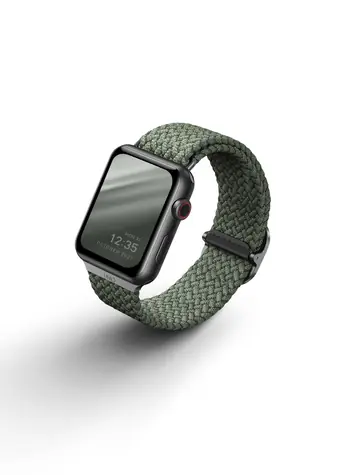Uniq Aspen Braided řemínek pro Apple Watch 40 & 38mm - CYPRESS GREEN (zelená)