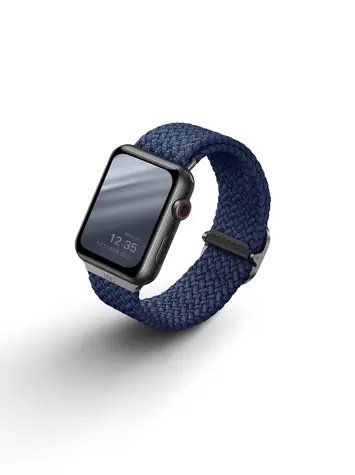 Uniq Aspen Braided řemínek pro Apple Watch 40 & 38mm - OXFORD BLUE (modrá)