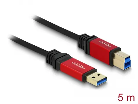 Delock kabel Premium USB 3.0 Type-A samec > USB 3.0 Type-B samec 5.0 m
