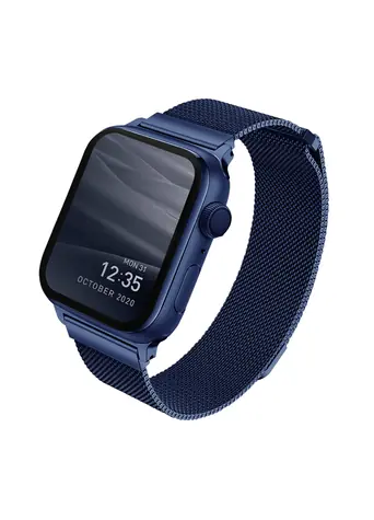 Uniq Dante Mesh Steel řemínek pro Apple Watch 40 & 38mm - MARINE (modrá)