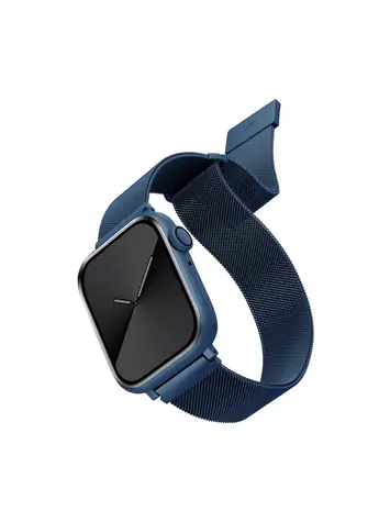 Uniq Dante Mesh Steel řemínek pro Apple Watch 45 & 44 & 42mm - COBALT (modrá)