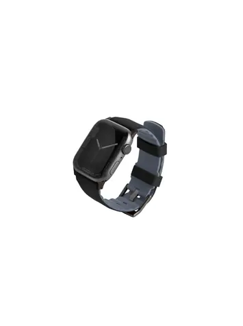 Uniq Linus Airosoft Silicone řemínek pro Apple Watch 41 & 40 & 38mm - MIDNIGHT BLACK (černá)