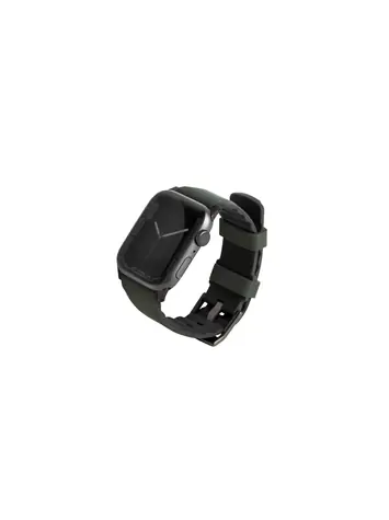 Uniq Linus Airosoft Silicone řemínek pro Apple Watch 45 & 44 & 42mm - MOSS GREEN (zelená)