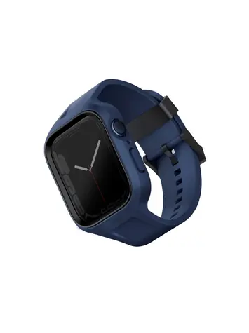 Uniq Monos 2v1 řemínek a ochranné hybridní pouzdro pro Apple Watch 45 & 44MM - MARINE BLUE (modrá)