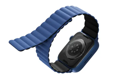Uniq REVIX Reversible Magnetic řemínek pro Apple Watch 45 & 44 & 42mm - CASPIAN (modro-černá)