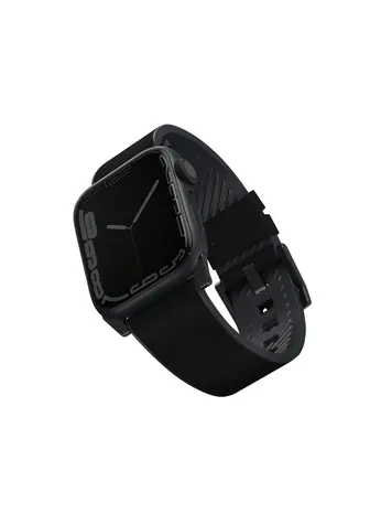 Uniq Straden voděodolný kožený řemínek pro Apple Watch 45 & 44 & 42mm černá