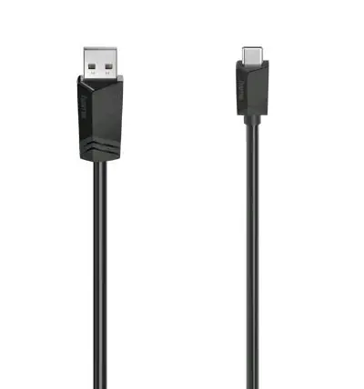 Hama 200633 kabel USB-A na USB-C 3 m černá 